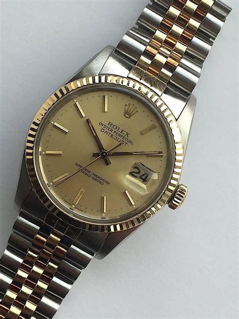 rolex yellow gold oyster perpetual datejust c 1980|1980 rolex datejust value.